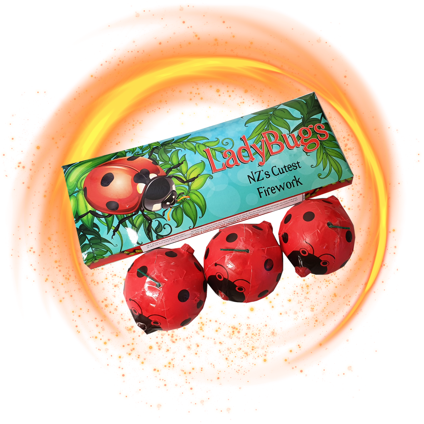 Lady Bug Spinners