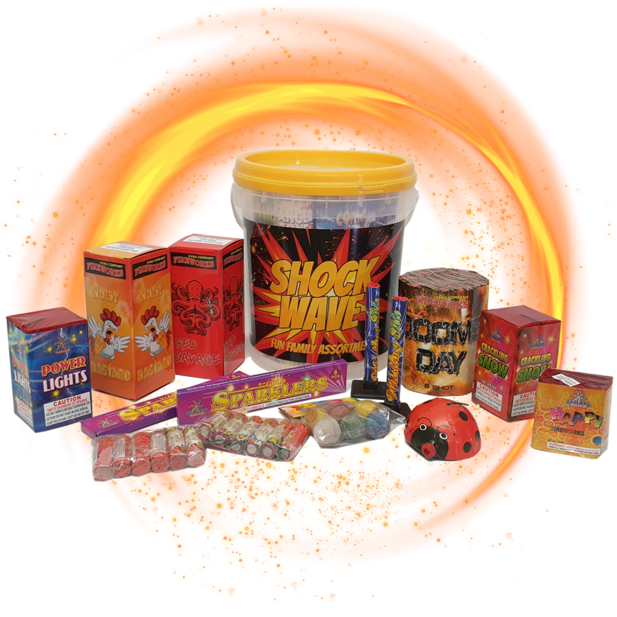 Shock-Wave fireworks